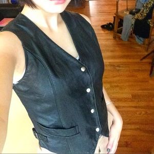 Vintage HARLEY DAVIDSON leather vest women’s XS-S